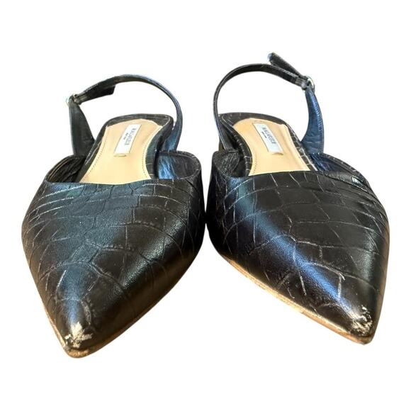 MM. LaFleur The Irene Slingback Heel Embossed Croc Women size 38.5 US 8 - Picture 3 of 8